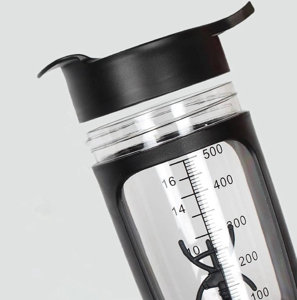 USB Electric Protein Shake Bottle,Electric Shaker Cup Fully Automatic Mixing Cup Rechargeable Sports Portable Protein Powder Shaker Cup