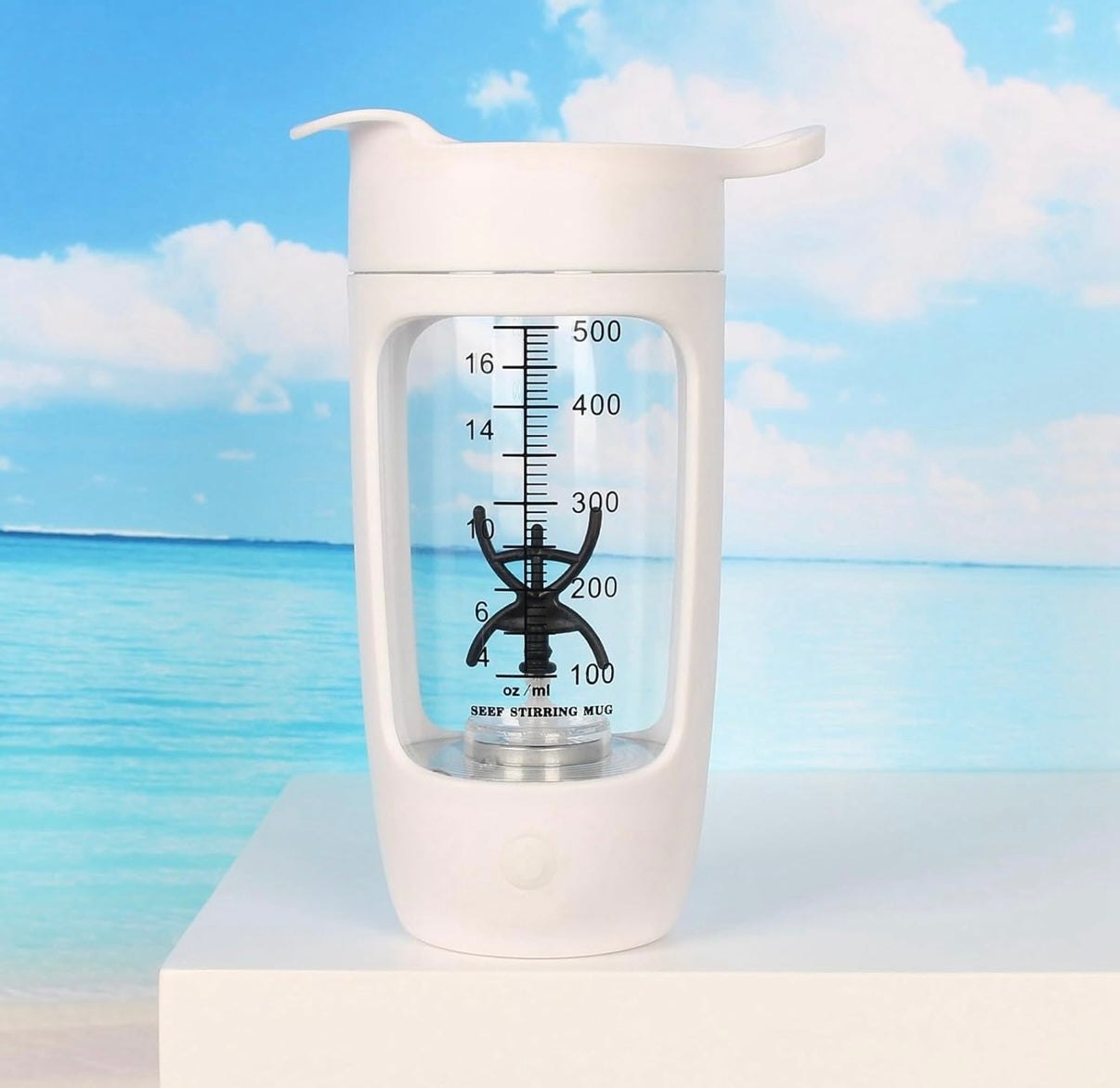 USB Electric Protein Shake Bottle,Electric Shaker Cup Fully Automatic Mixing Cup Rechargeable Sports Portable Protein Powder Shaker Cup